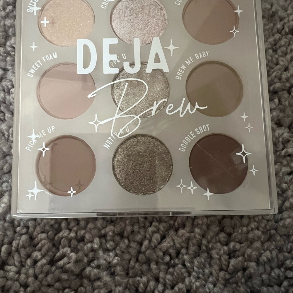Colourpop Deja Brew Eyeshadow Palette - Neutral and Metallic Shades